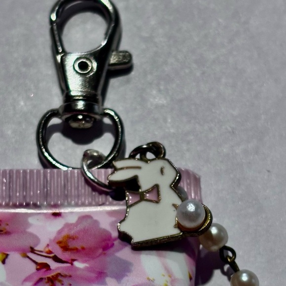 Cherry Blossom Hand & Body Cream with Keychain/ bag charm unique gift - Picture 5 of 5
